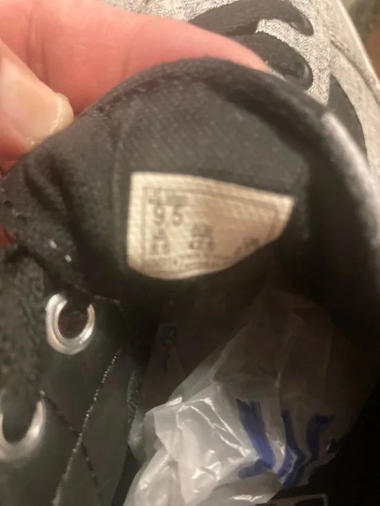 Vans Men’s Gray Canvas Old Skool Sneakers with Black Stripe Size 9.5 Men’s - Picture 13 of 15